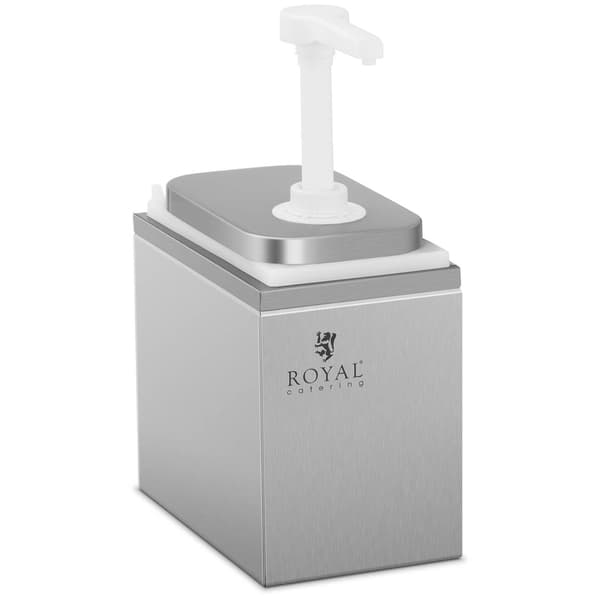 Sauce dispenser med rustfri stålpumpe 2 l