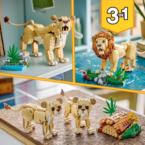 LEGO Creator Vilde Dyr: Stolt Løve 839 dele (31386)