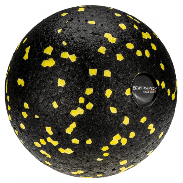 Aqua-Sport Powerstretch EPP massagerulle, 8 cm, sort og gul
