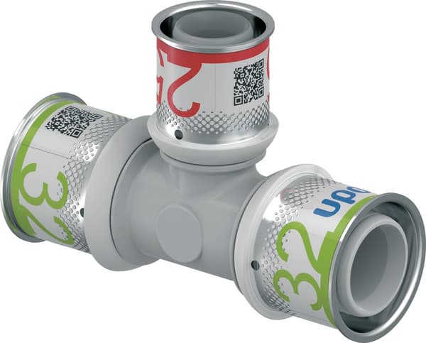 Reducerande T-rör ppsu 32-25-32 Uponor S-Press Plus