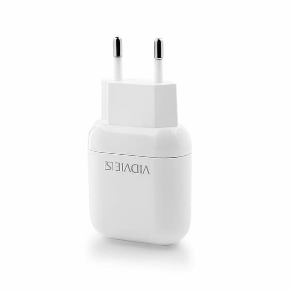 VIDVIE CE12 SEINÄLATURI 1xUSB 2.4A valkoinen