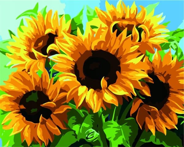 MALERI EFTER NR. 40X50 SUNNY