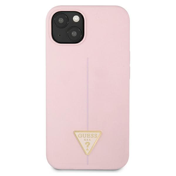 Guess Silikone Trekantet Logo Etui til iPhone 13 mini, lilla