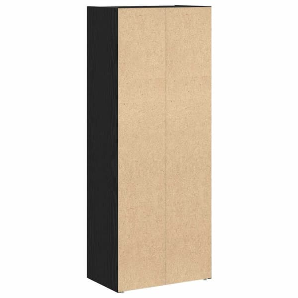 vidaXL bogreol sort egetræ 40x24x102 cm