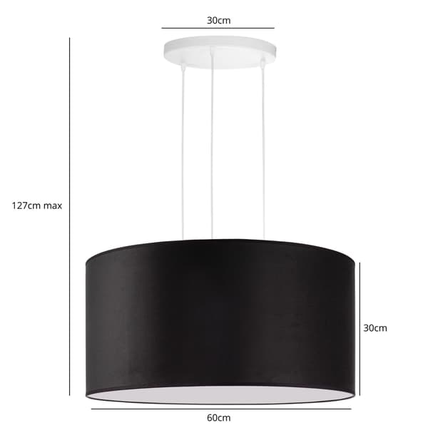 Tornado BAXL1 lampa, svart sammet