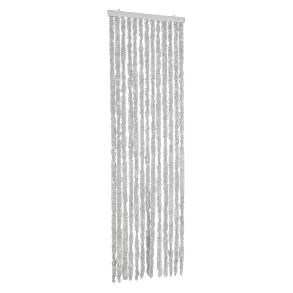 vidaXL insektnet, grå, 56x185 cm, chenille