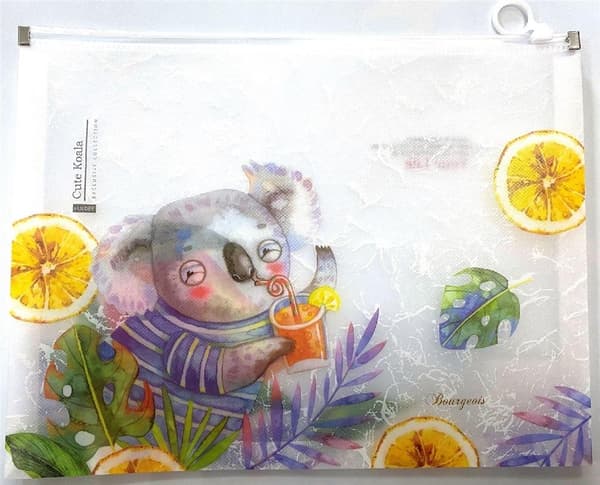 Koala FRESH A4+ Mappe med plastiklynlås