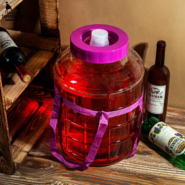 16 liters burk med plastlock + remmar