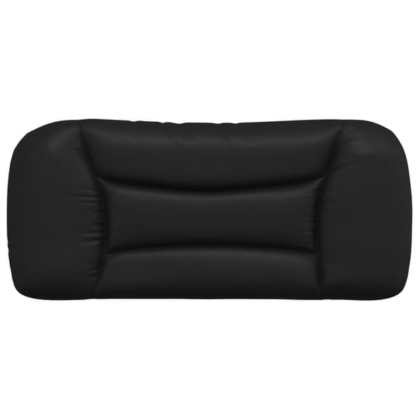 vidaXL hovedgærdehynde, sort, 80 cm, kunstlæder