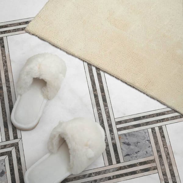 Limet PVC-panel med motiv, perfekt til entreen, 100x50 cm, geometrisk mønster med linjer