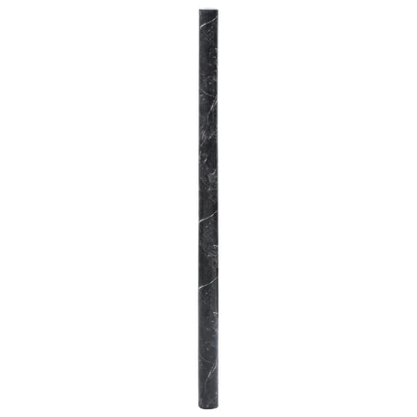 vidaXL selvklæbende møbelfiner, marmor sort, 90x500 cm, PVC