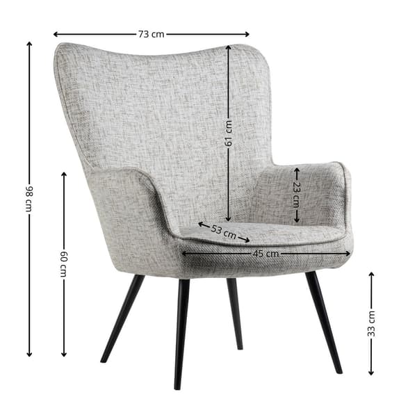 ROKER fåtölj melange beige