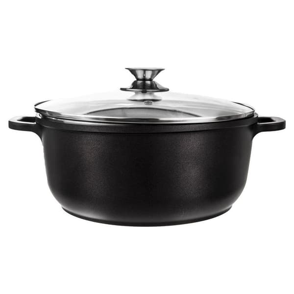Granitgryta, lock, induktion, non-stick beläggning, 7 liter