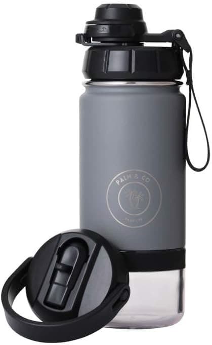 Metal vandflaske Bidon 300ml grå
