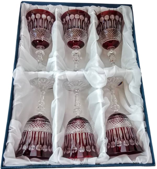 Rubinkristallvinglas 220ml franska