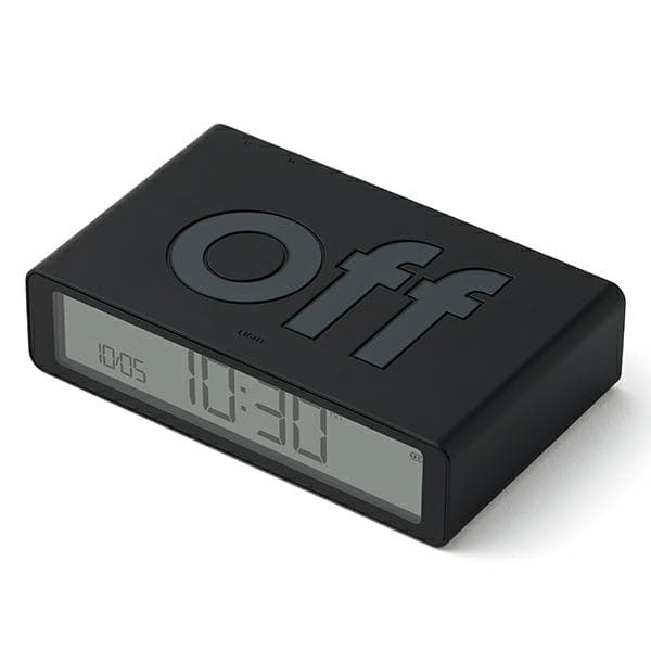 Lexon Flip Classic dobbeltsidet vækkeur, sort