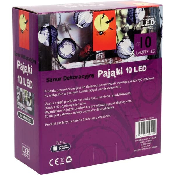 10 LED SPINDLAMPOR DEKORATIV LJUSSTRING BATTERIDRIVNA