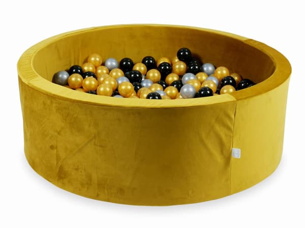 Tør boldbane 500 stykker 110x40 fløjl guld: sølv, guld, sort