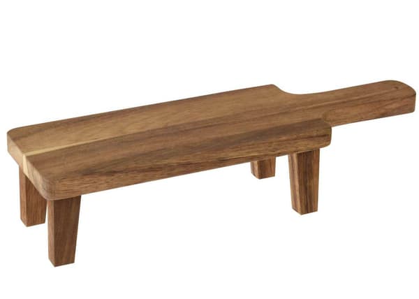 Lang akacietræsplade 38x11 cm