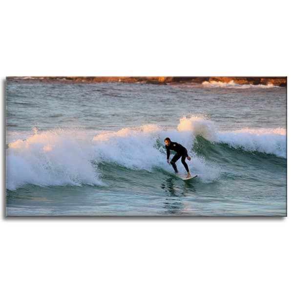 Canvastaulu Surffaaja aallolla, 120x60 cm