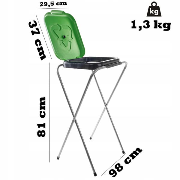 Jätepussien teline/runko SORTEX 1 GREEN