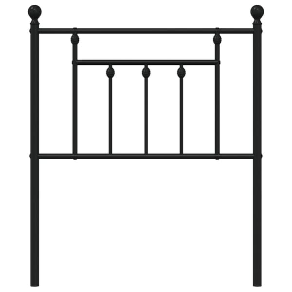 vidaXL metalsengegavl sort 75 cm