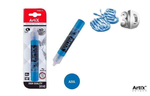 3D strukturmaling blå 30ml