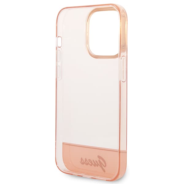 Guess Translucent Fodral till iPhone 14 Pro Max, Rosa
