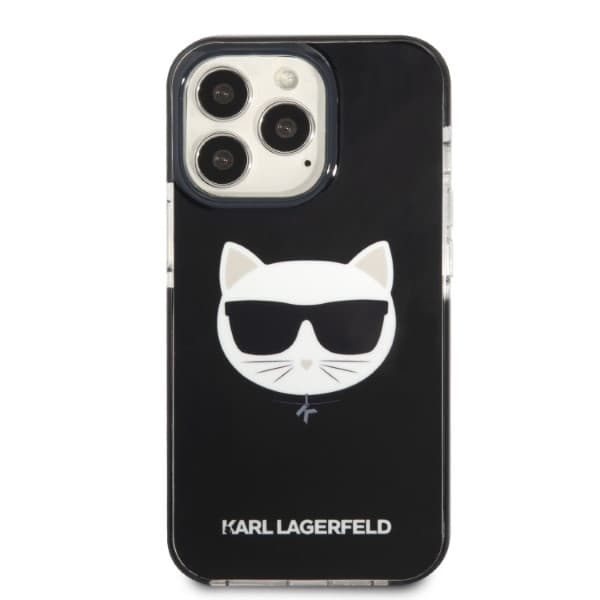 Karl Lagerfeld Choupette Head-etui til iPhone 13 Pro / 13, sort