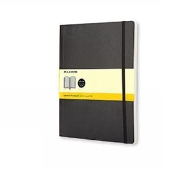 Klassisk notesbog 19x25 gitter - sort MOLESKINE