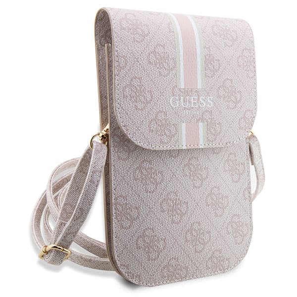 Guess 4G Randig Axelväska, Rosa