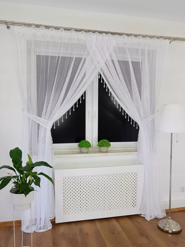 Verkkoverho helmillä 300x250 cm