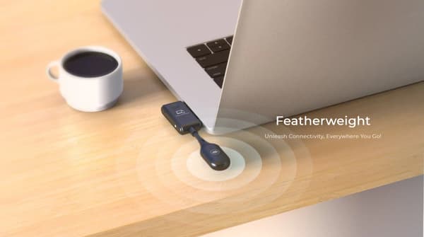 Trådløs USB-C til HDMI-sender - Full HD 1080p, 50m. Minix C1-model