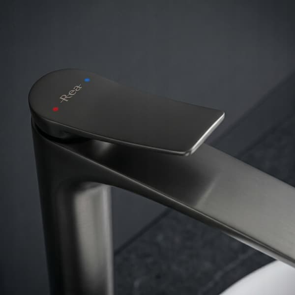 Vision Titanium Matgrå Høj Bordvaskarmatur