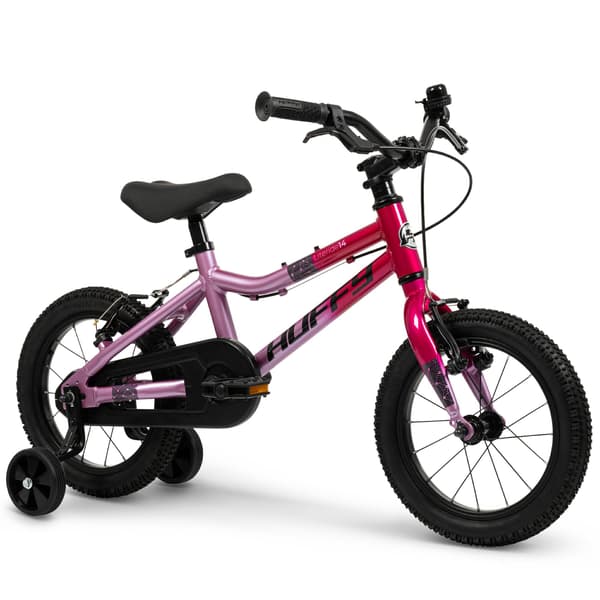 Huffy LiteRide 14-tommer børnecykel i aluminium, lyserød