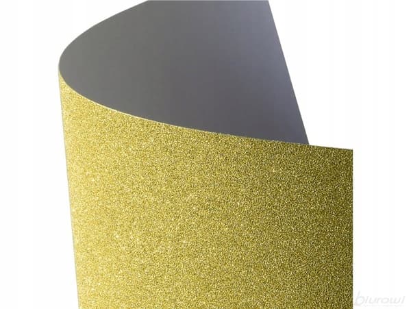 SJÄLVHÄFTANDE GULDGLITTERARK A4 (10) 150G/M2