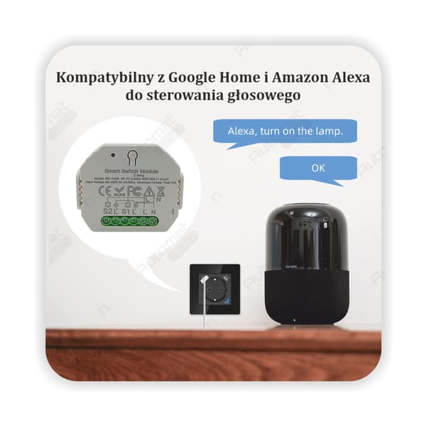TUYA 2-kanals Zigbee belysningscontroller