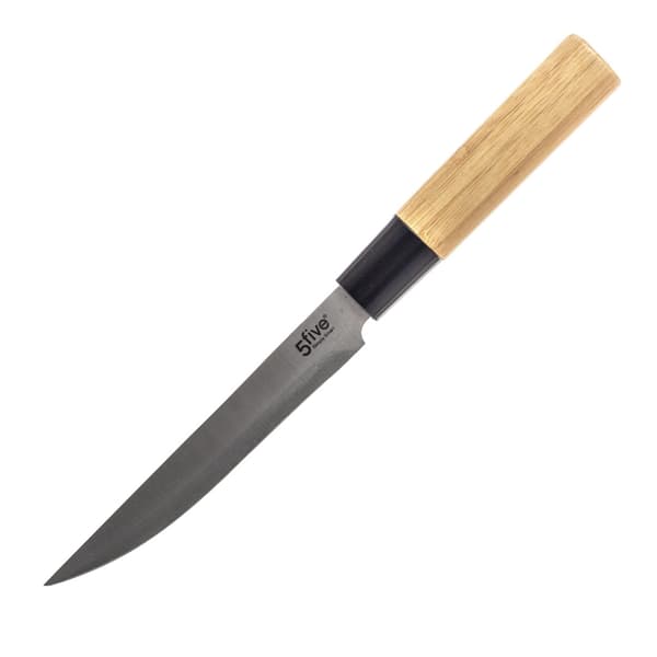 Knivset på bambuställ
