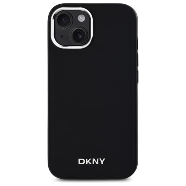 DKNY DKHMP15MPSCMCLK iPhone 15 Plus6,7" sort/sort hårdt cover Ensfarvet logo MagSafe