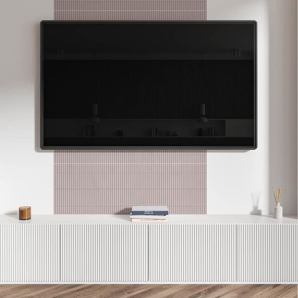 Selvklæbende vinylflisesæt med parallelle teksturstriber 9x30x30 cm