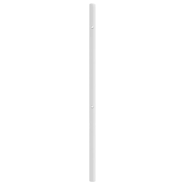 vidaXL metalsengegavl hvid 120 cm