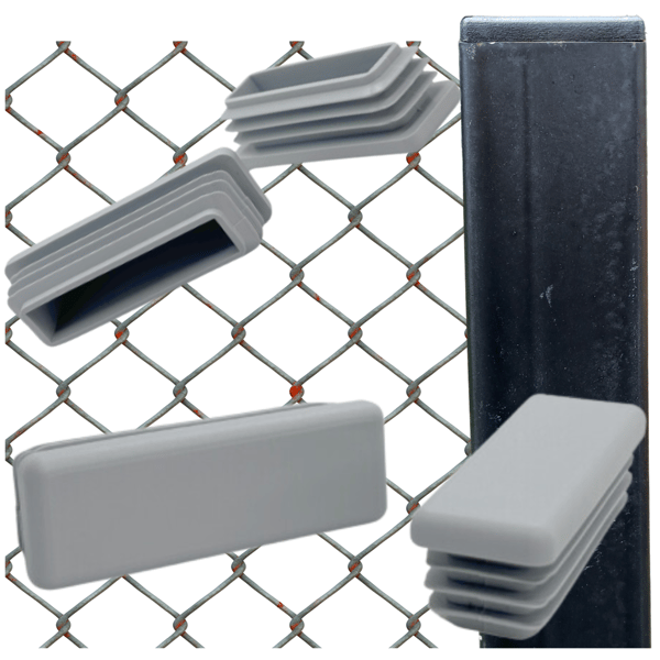 Invändig lock för profilstolpetak 50x20 100 ST grå