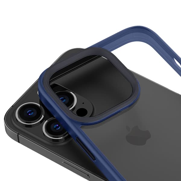 Etui til iPhone 13 Pro, ERBORD Hybrid-etui, blå
