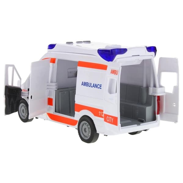 Ambulance Van Bilkørsel Lyde Båre Åbner Døre