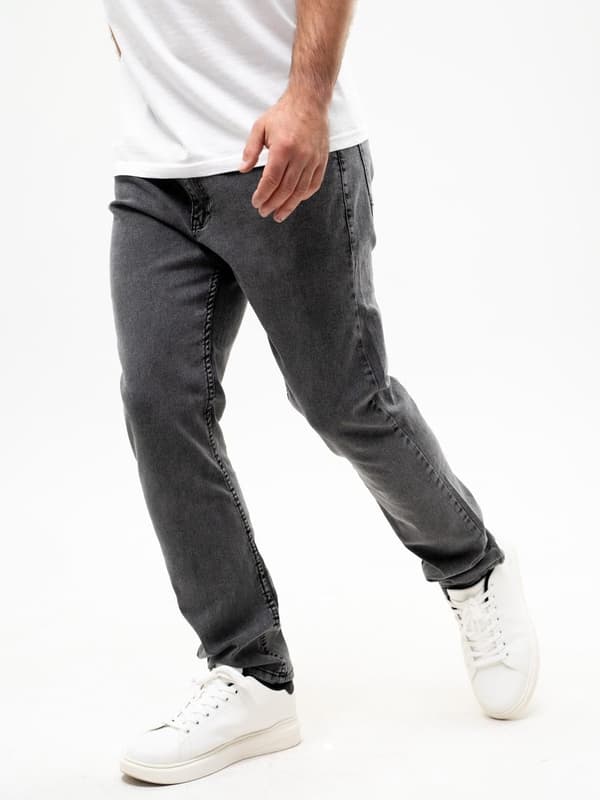 Mörkgrå herrjeans UrbanCity med ficklogotyp 32