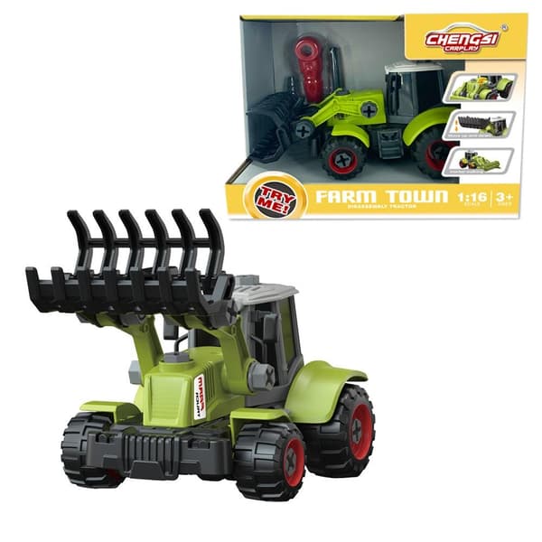 Drejende traktor