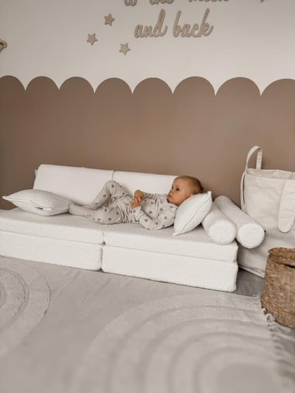 Lille hjul til Boucle sofa hvid