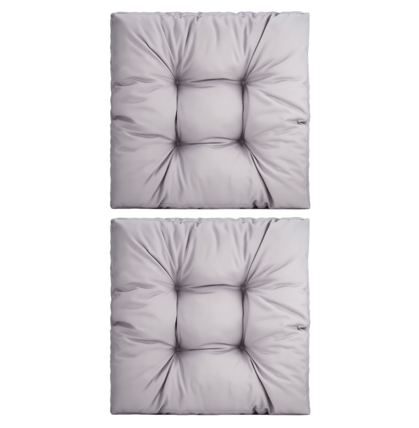 Modulaarinen rottinkityynysetti, istuin 40x40cm + selkänoja 40x40cm, Harmaa