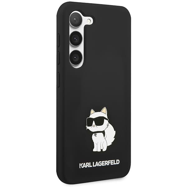 Karl Lagerfeld Silikone Choupette-etui til Galaxy S24, Sort
