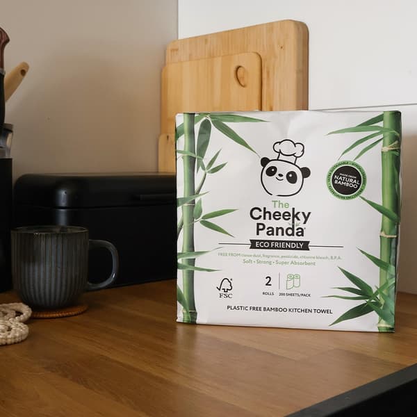 Cheeky Panda, Pappershandduk, 200 ark (2 rullar à 100 ark)